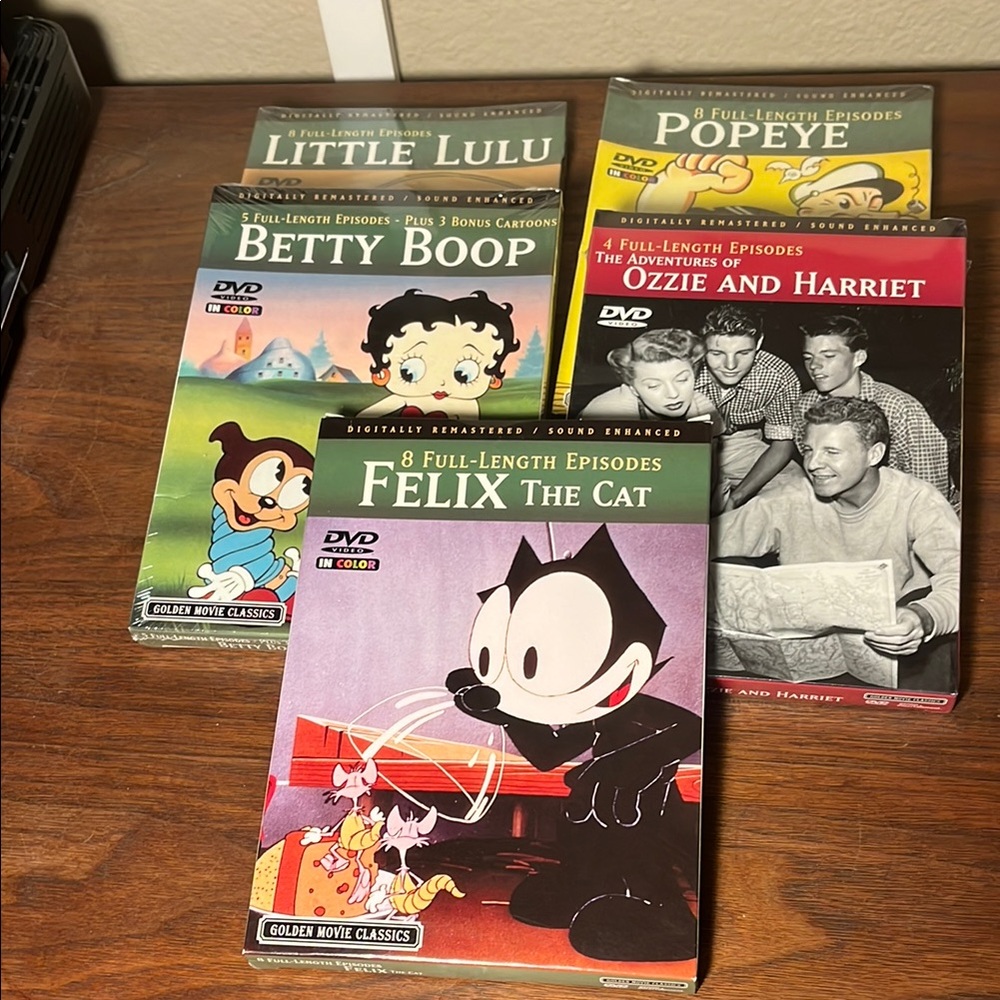 ❤️❤️❤️ Felix The Cat, Little LuLu, Betty Boop, Popeye and more DVD Collection -